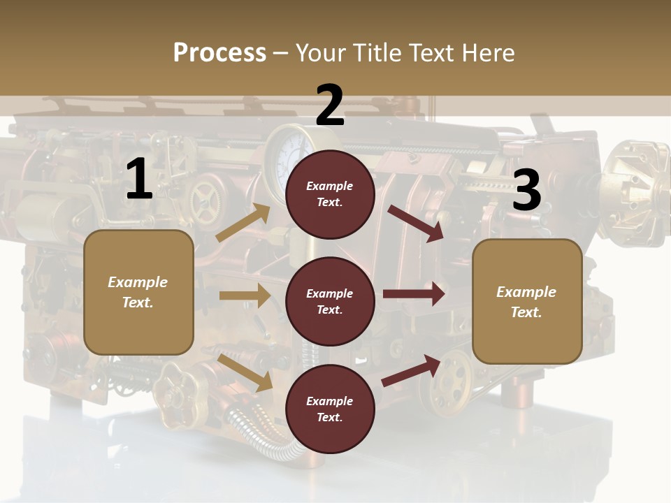 Futuristic Mechanical Typewriter PowerPoint Template