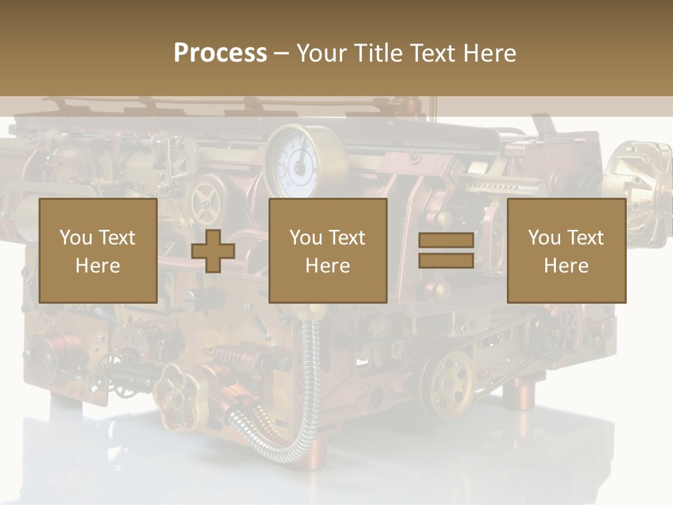 Futuristic Mechanical Typewriter PowerPoint Template