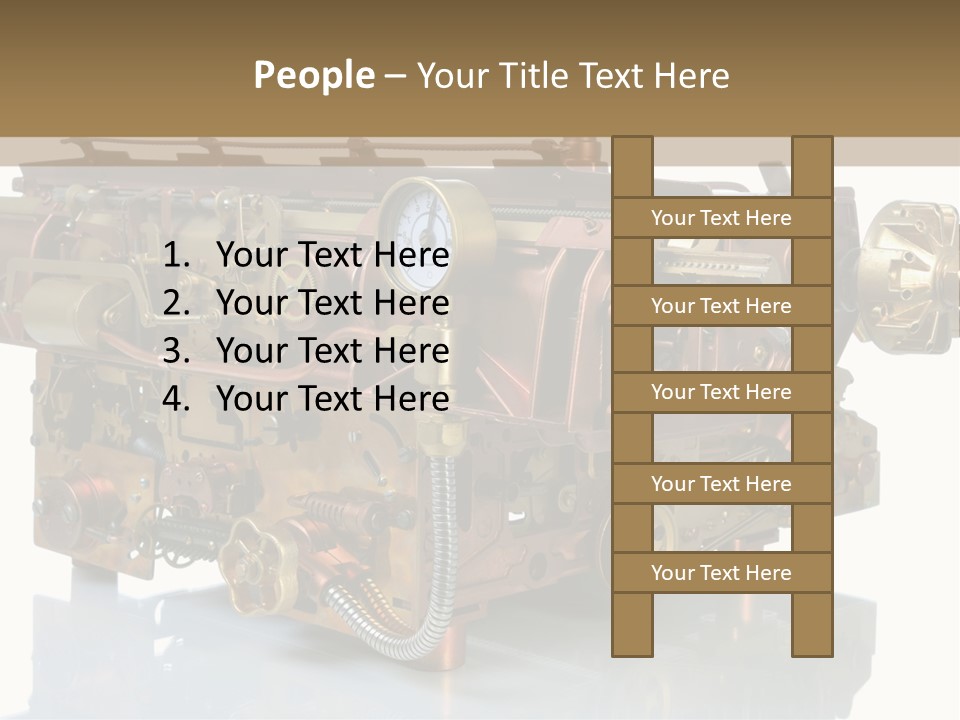 Futuristic Mechanical Typewriter PowerPoint Template