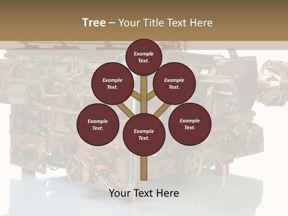 Futuristic Mechanical Typewriter PowerPoint Template