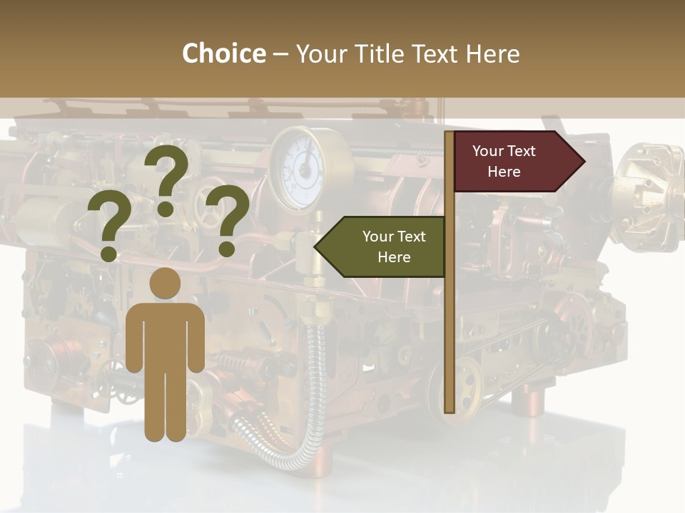 Futuristic Mechanical Typewriter PowerPoint Template