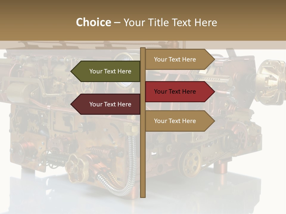 Futuristic Mechanical Typewriter PowerPoint Template