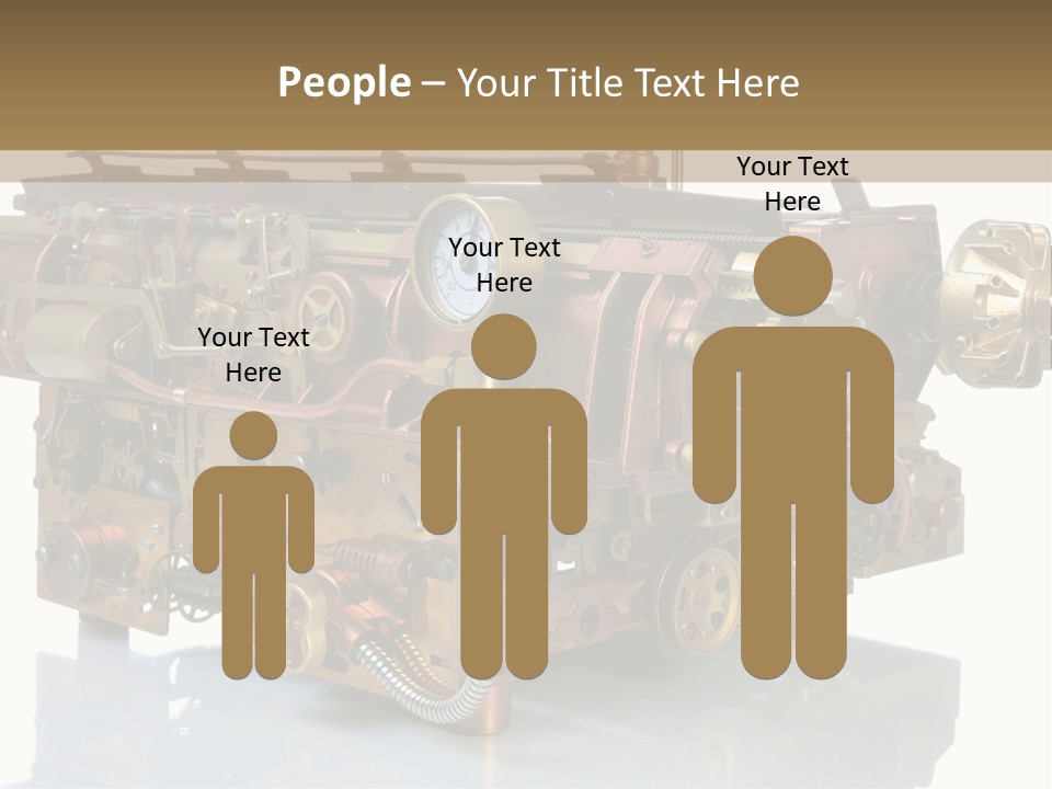 Futuristic Mechanical Typewriter PowerPoint Template