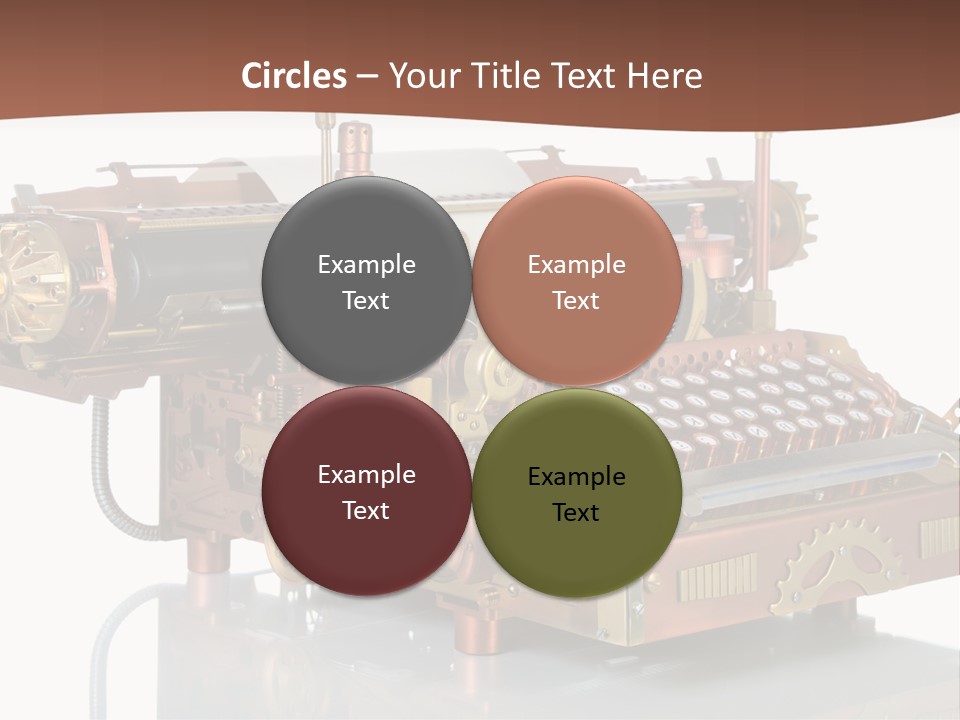 Button Communication Machine PowerPoint Template