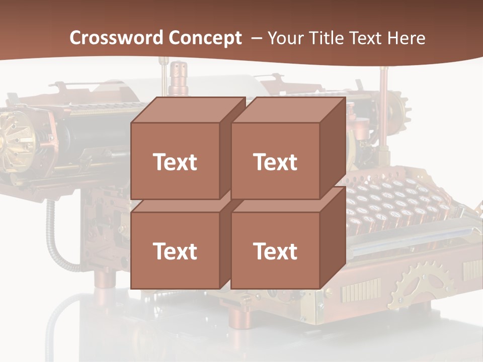 Button Communication Machine PowerPoint Template