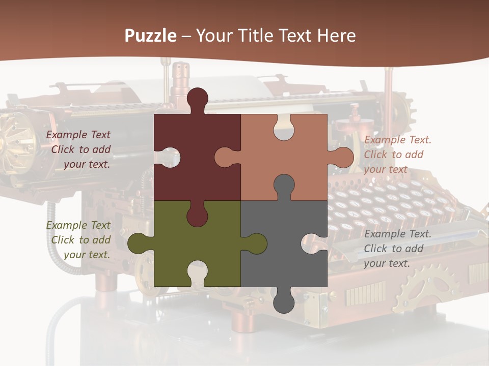 Button Communication Machine PowerPoint Template