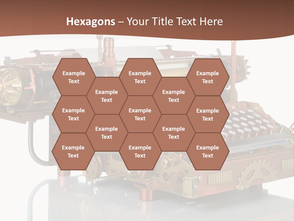 Button Communication Machine PowerPoint Template