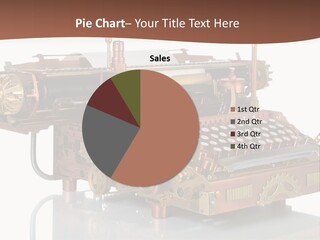 Button Communication Machine PowerPoint Template