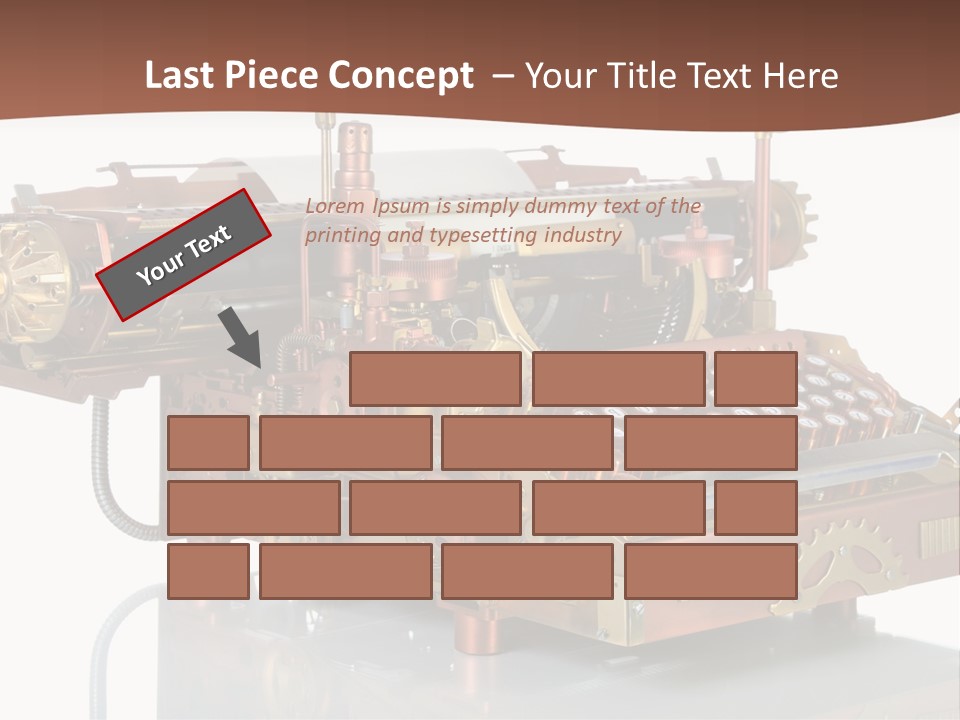 Button Communication Machine PowerPoint Template