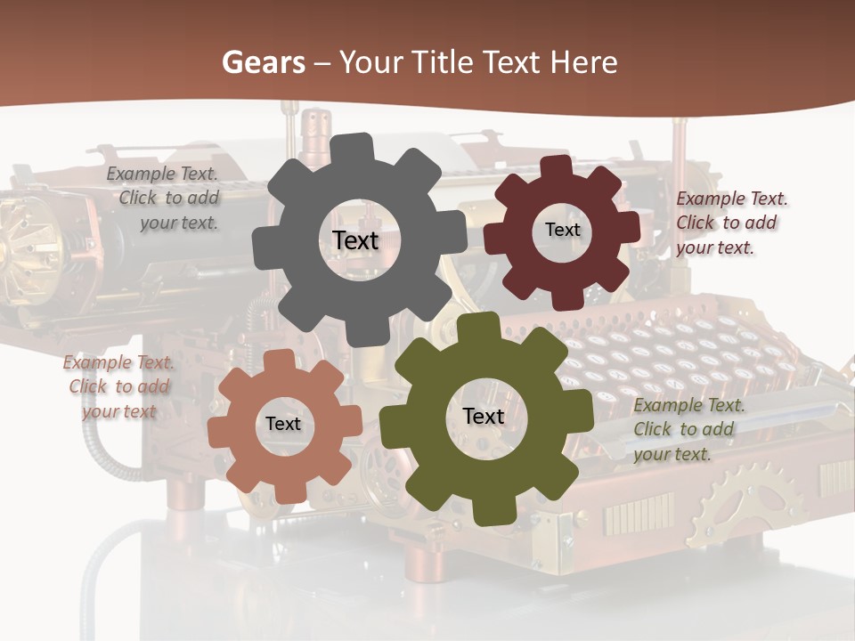 Button Communication Machine PowerPoint Template