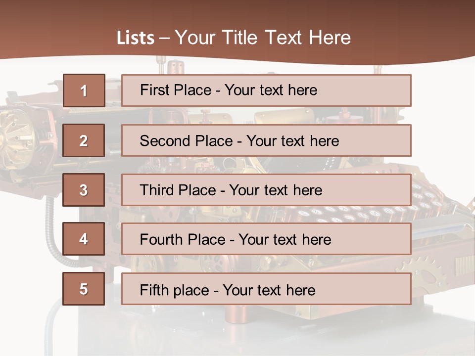 Button Communication Machine PowerPoint Template