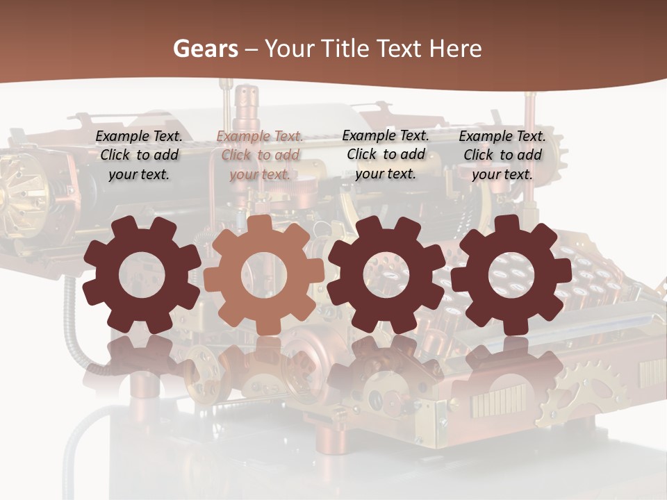 Button Communication Machine PowerPoint Template