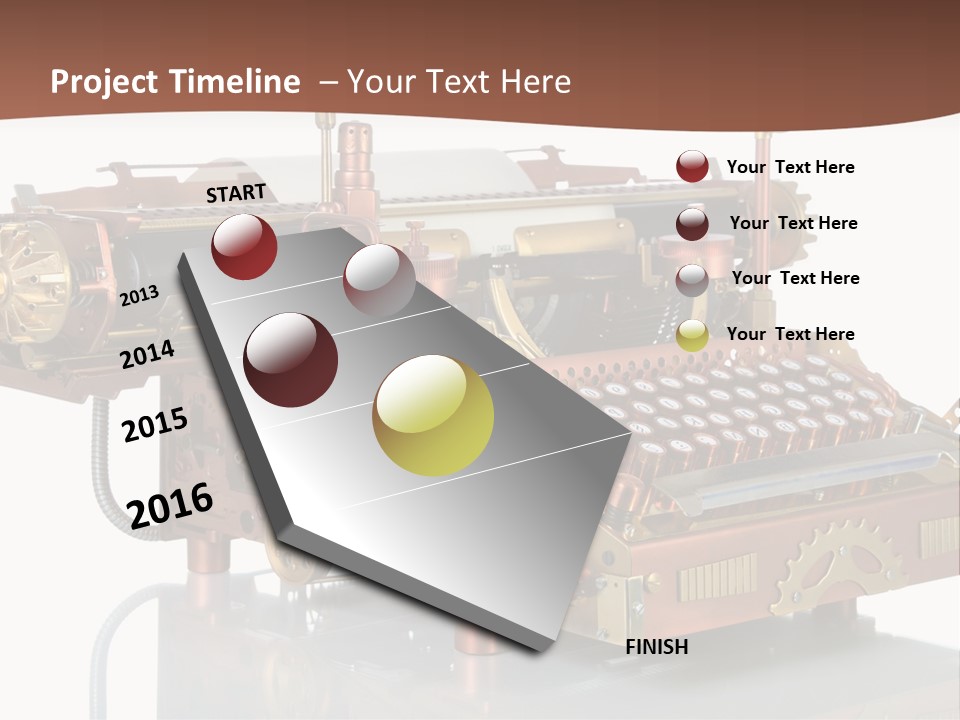 Button Communication Machine PowerPoint Template