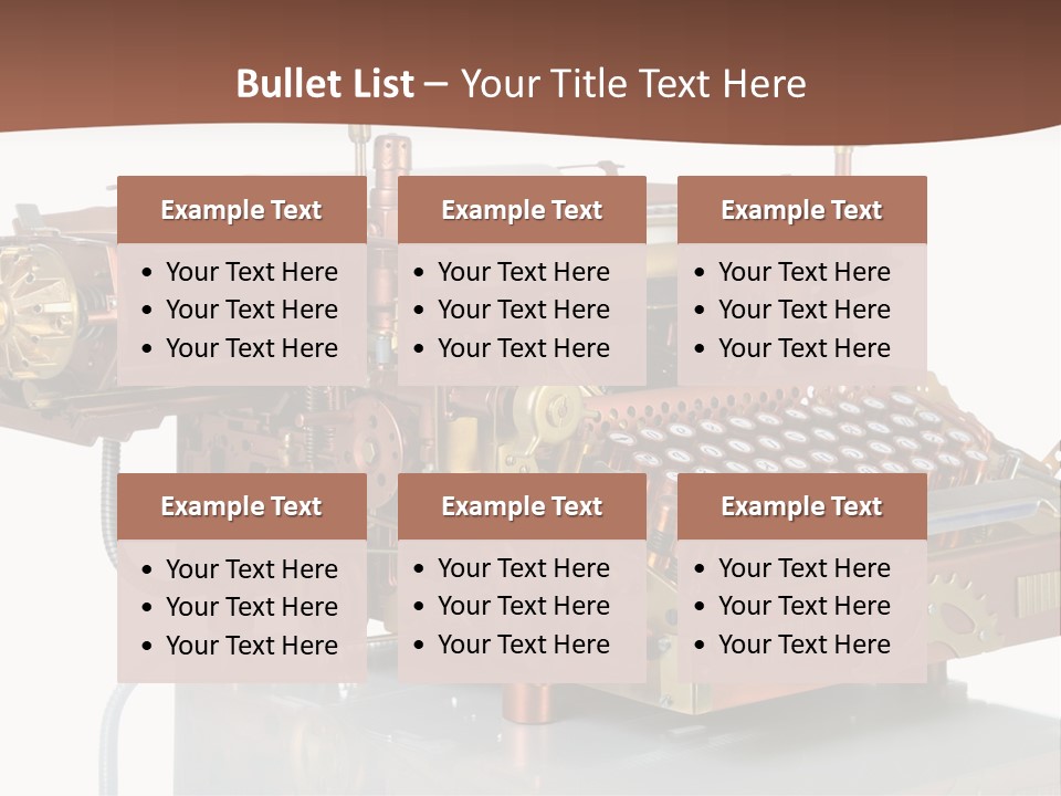 Button Communication Machine PowerPoint Template
