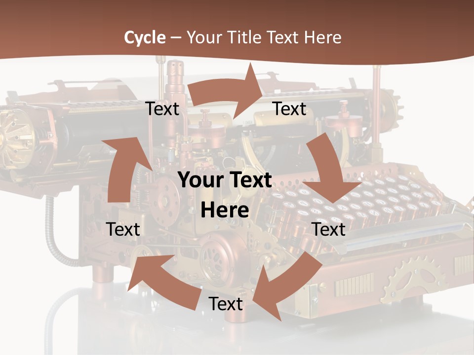Button Communication Machine PowerPoint Template