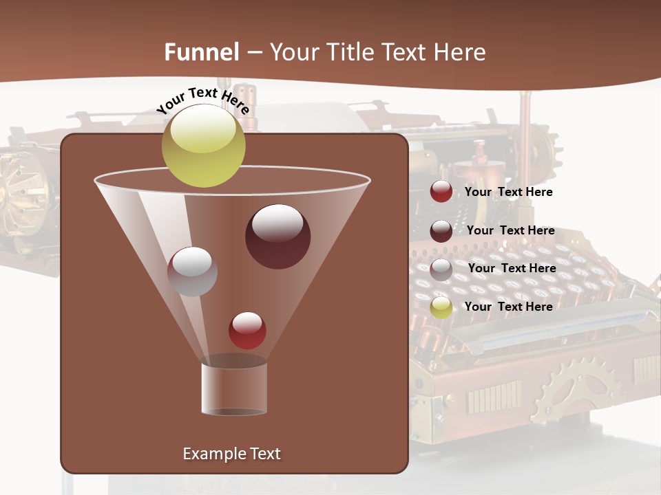 Button Communication Machine PowerPoint Template