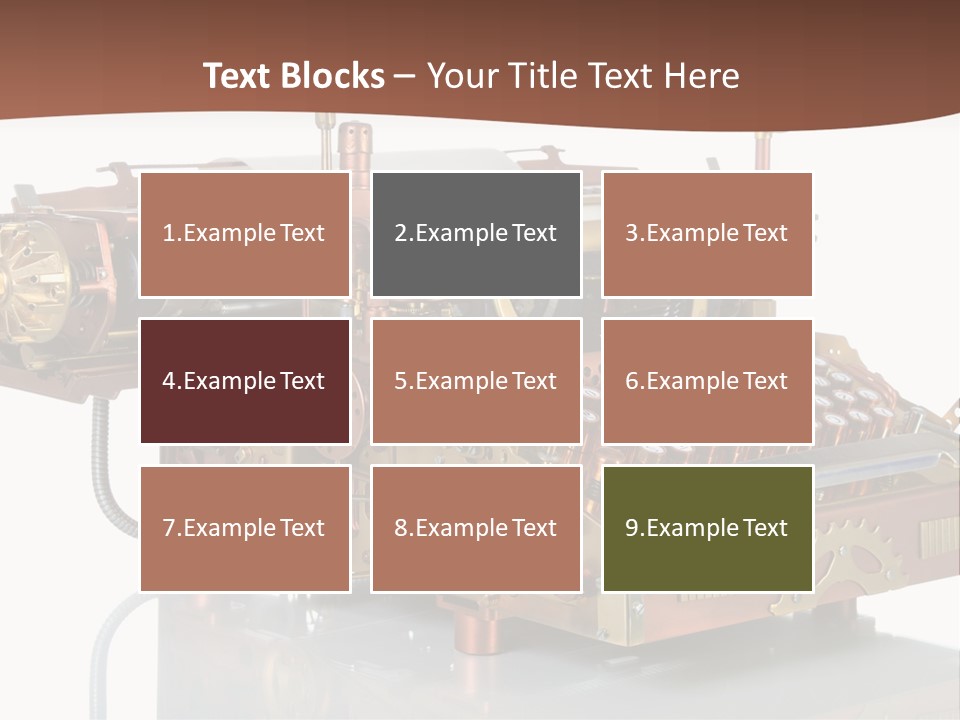 Button Communication Machine PowerPoint Template