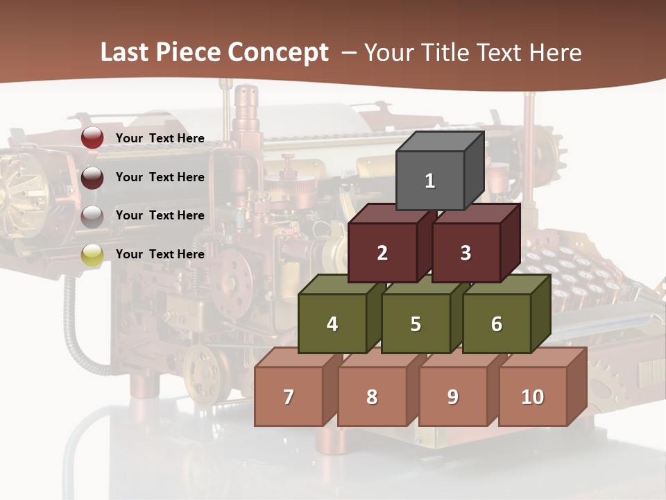 Button Communication Machine PowerPoint Template