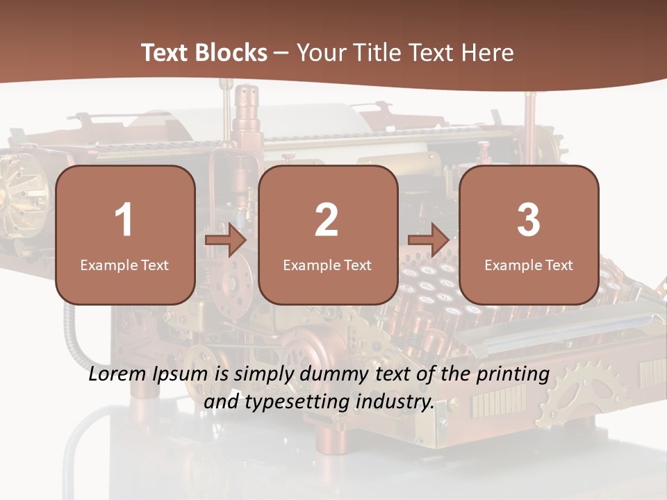 Button Communication Machine PowerPoint Template