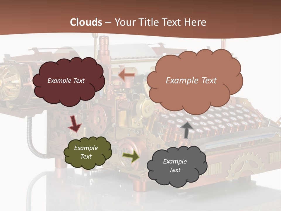 Button Communication Machine PowerPoint Template