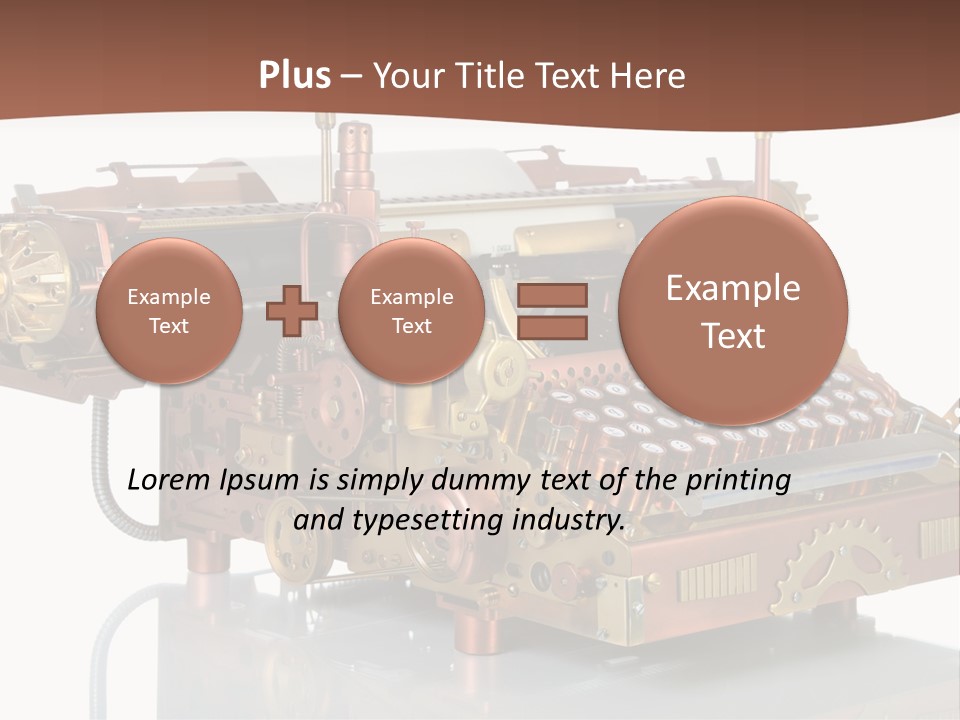 Button Communication Machine PowerPoint Template