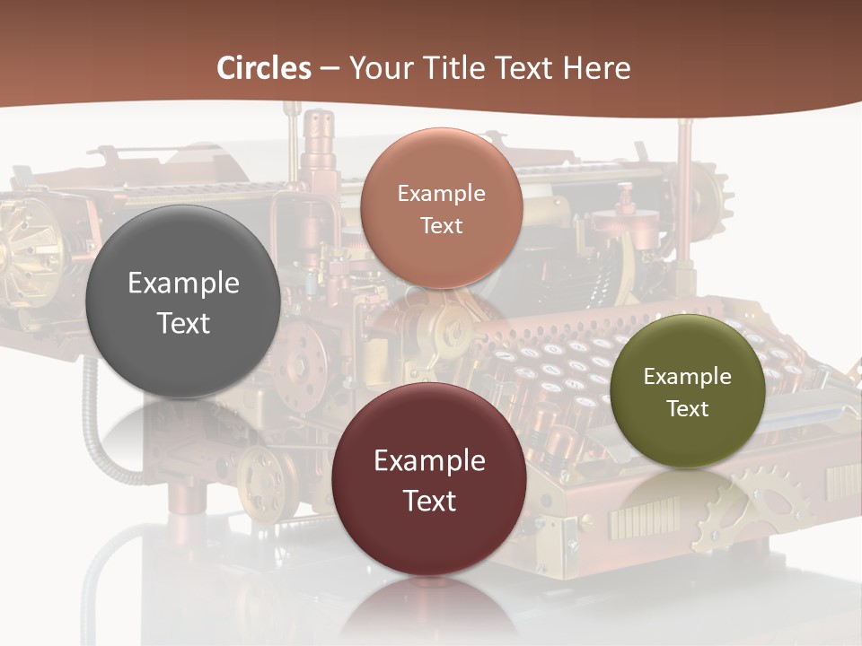 Button Communication Machine PowerPoint Template