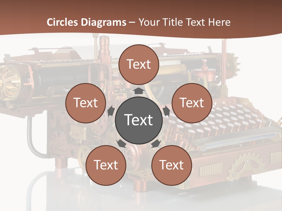 Button Communication Machine PowerPoint Template
