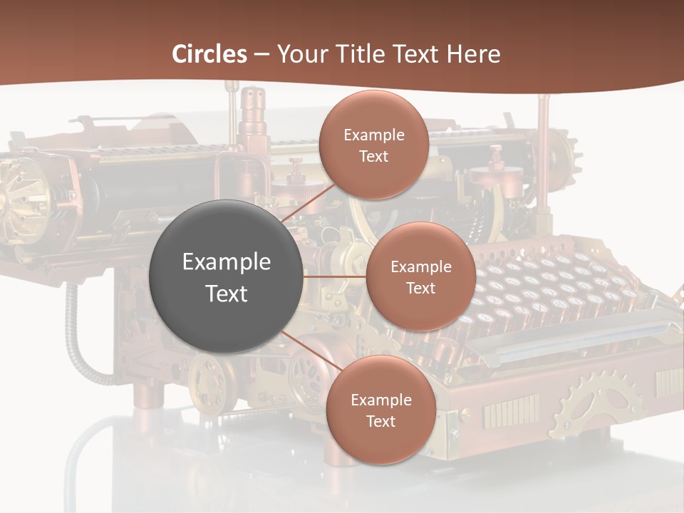 Button Communication Machine PowerPoint Template