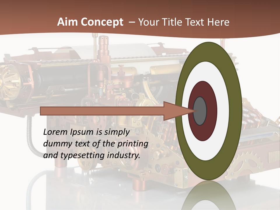 Button Communication Machine PowerPoint Template