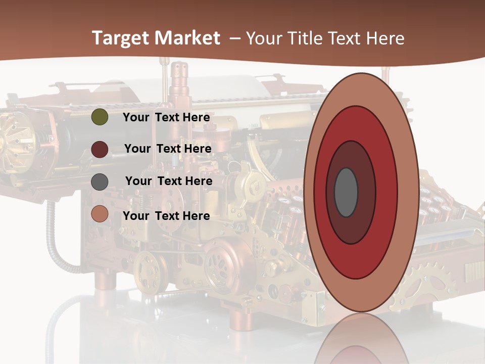 Button Communication Machine PowerPoint Template