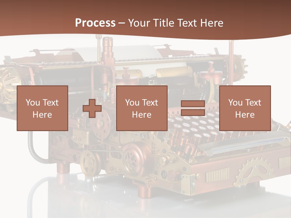 Button Communication Machine PowerPoint Template