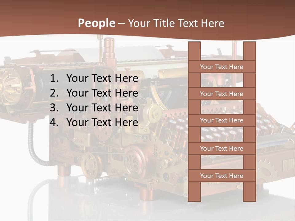 Button Communication Machine PowerPoint Template
