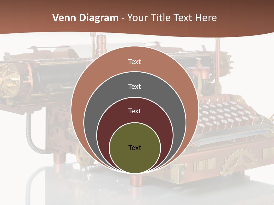 Button Communication Machine PowerPoint Template