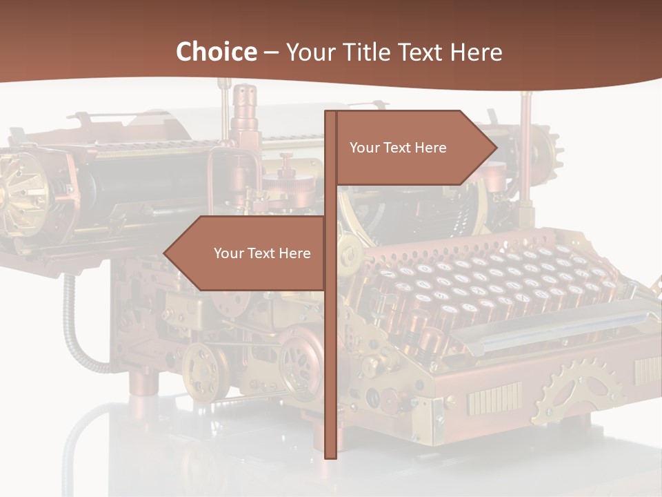 Button Communication Machine PowerPoint Template