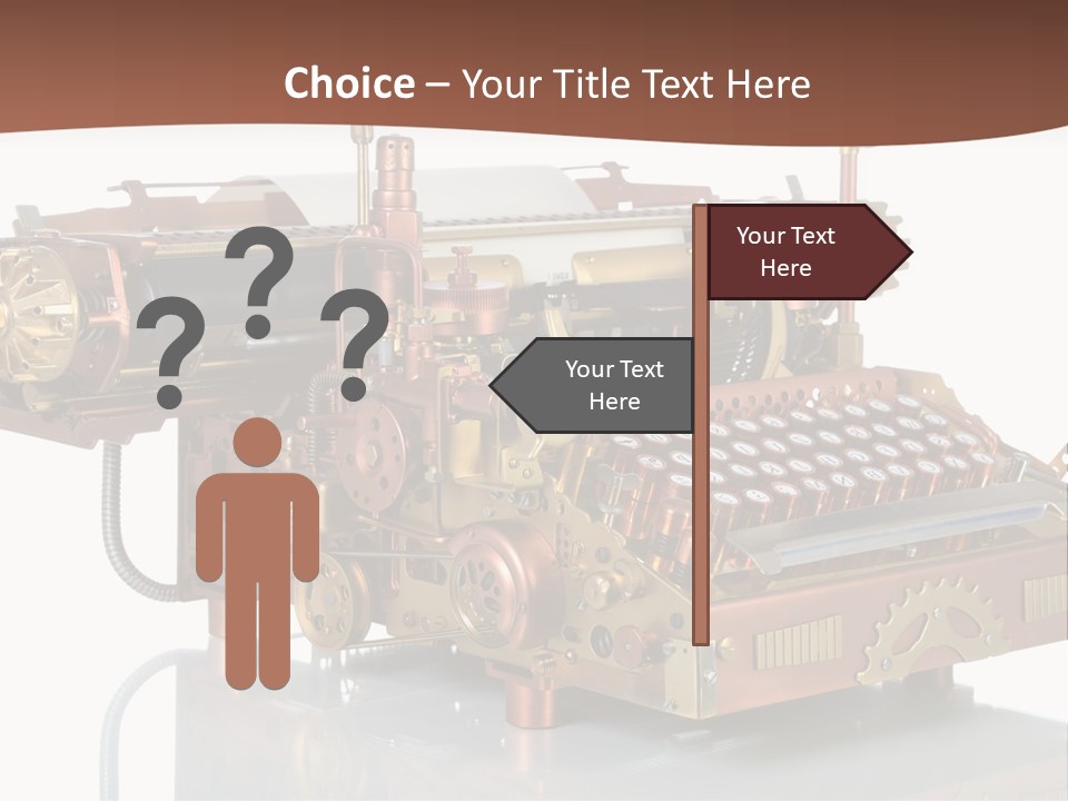 Button Communication Machine PowerPoint Template