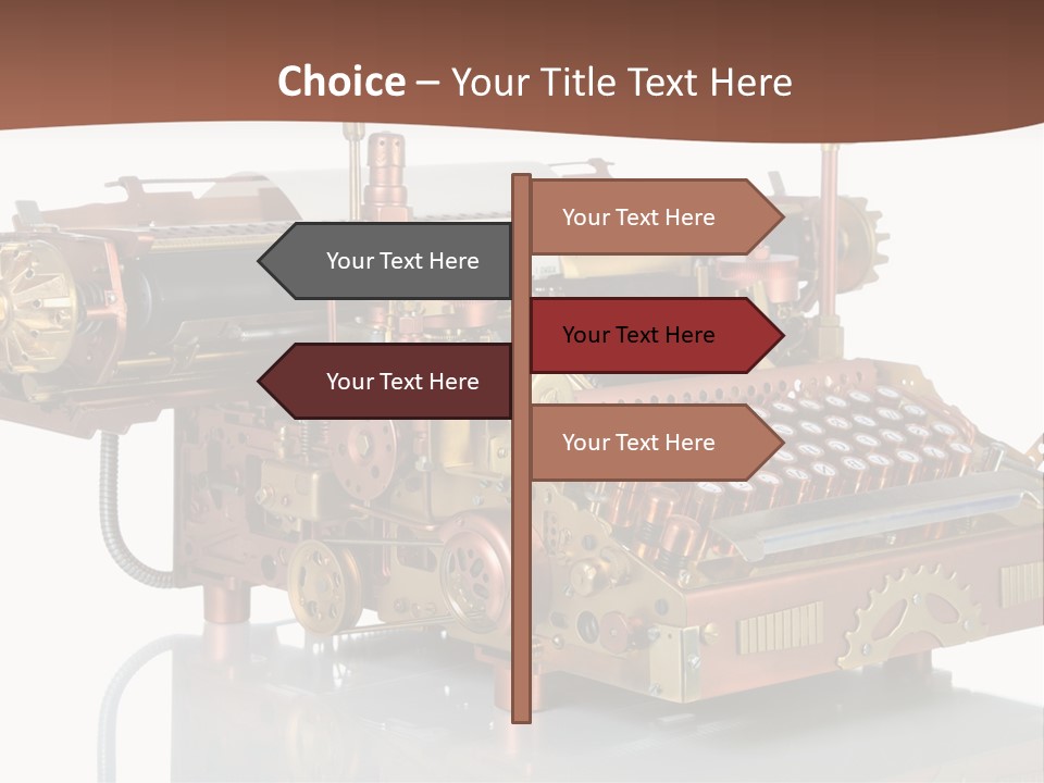 Button Communication Machine PowerPoint Template