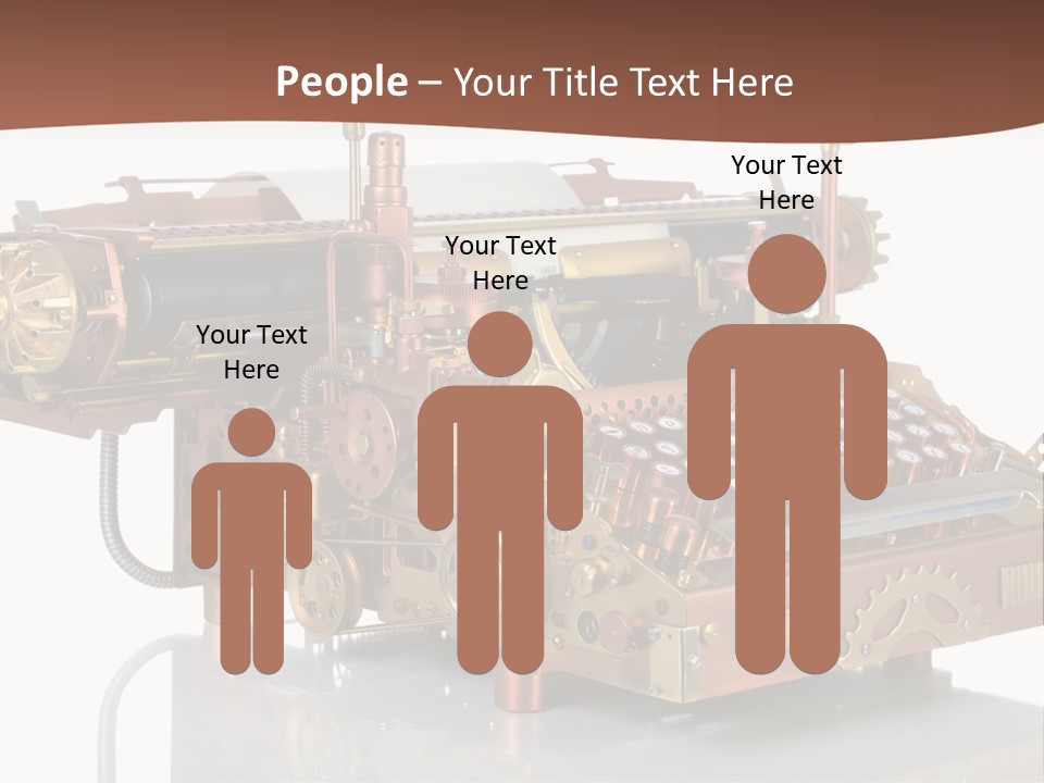 Button Communication Machine PowerPoint Template