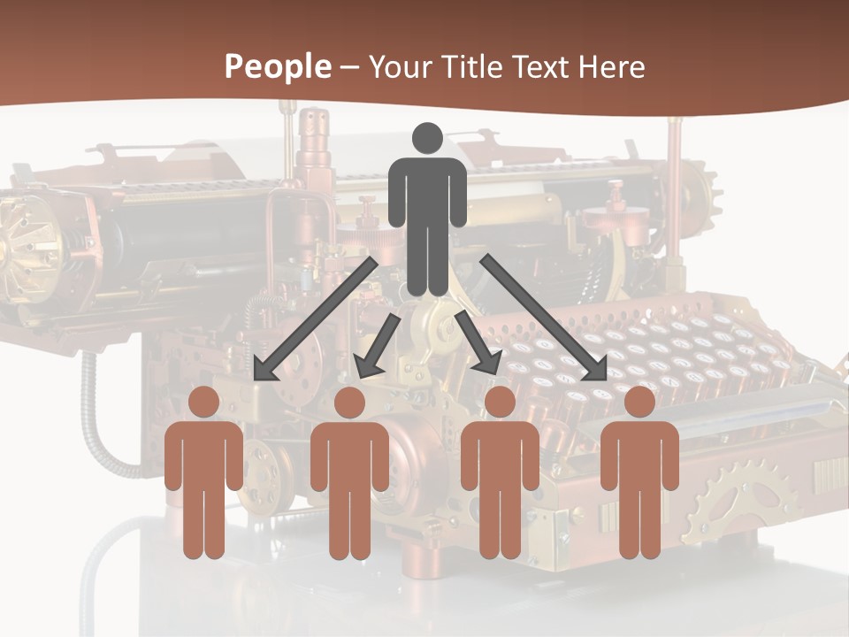 Button Communication Machine PowerPoint Template