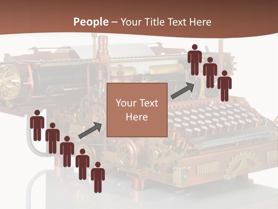 Button Communication Machine PowerPoint Template