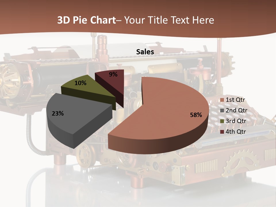 Button Communication Machine PowerPoint Template