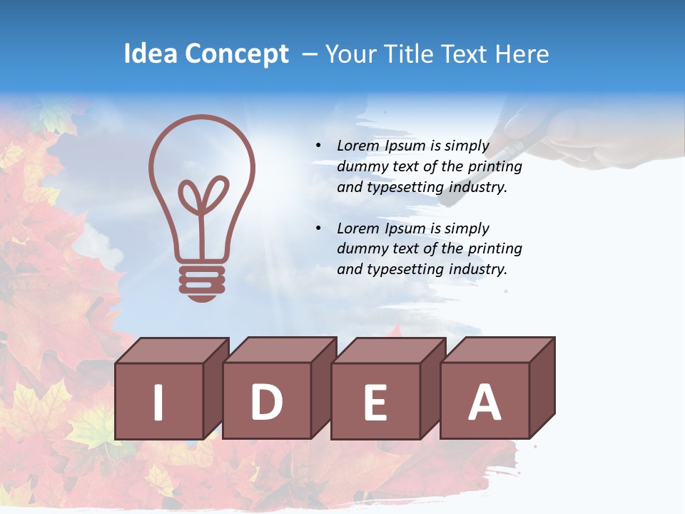Creative Paper Lush PowerPoint Template
