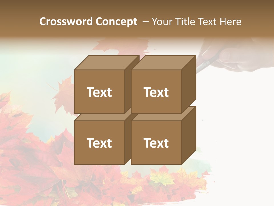 Art Backdrop Brown PowerPoint Template