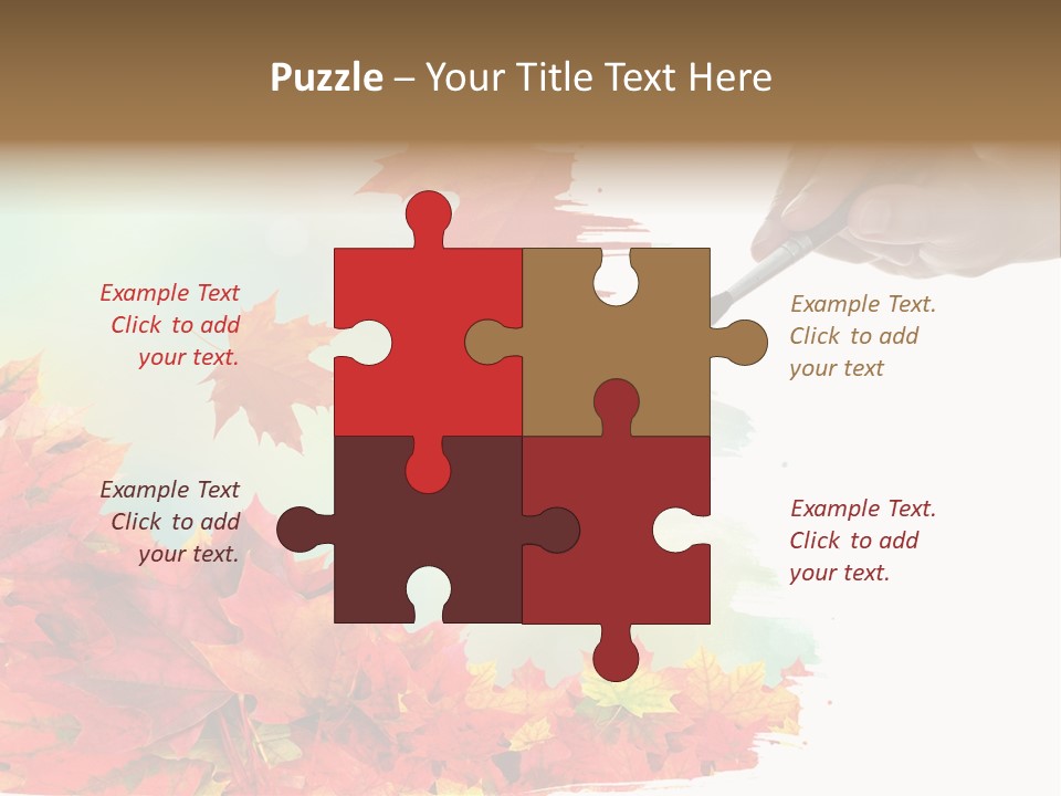 Art Backdrop Brown PowerPoint Template