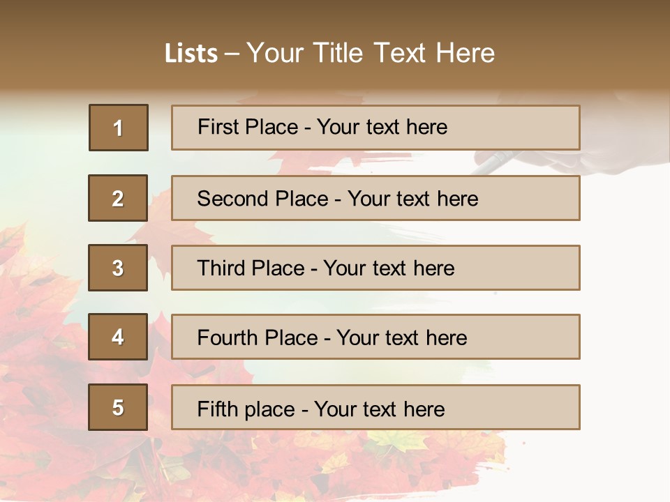 Art Backdrop Brown PowerPoint Template