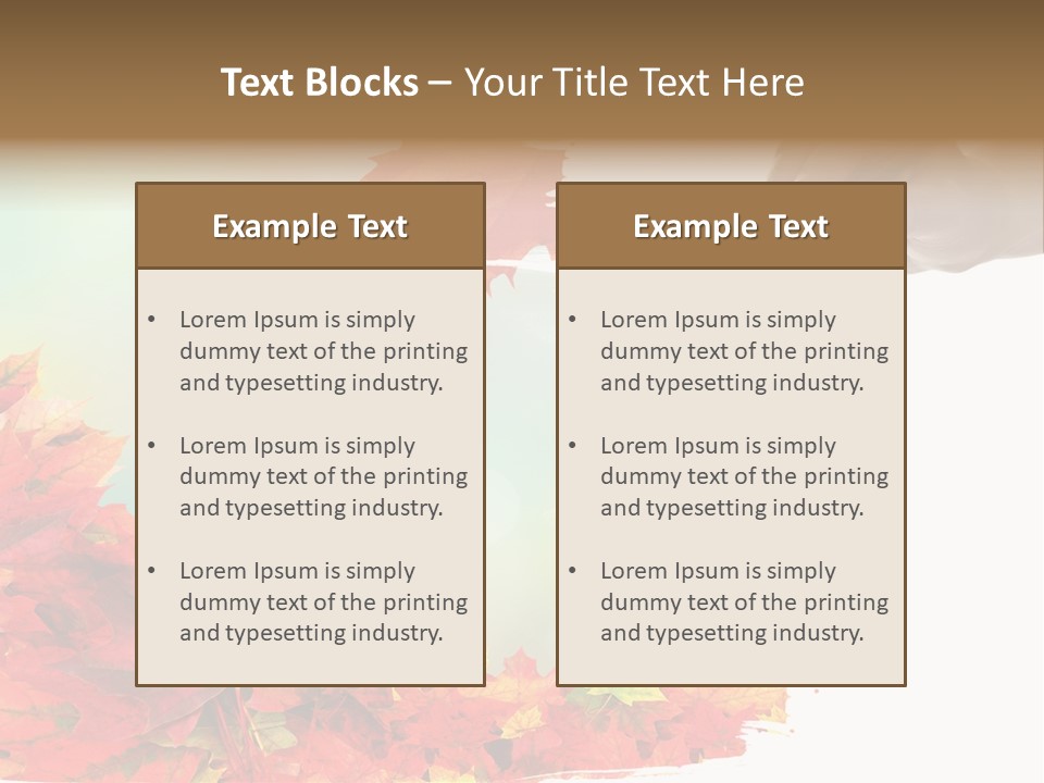 Art Backdrop Brown PowerPoint Template