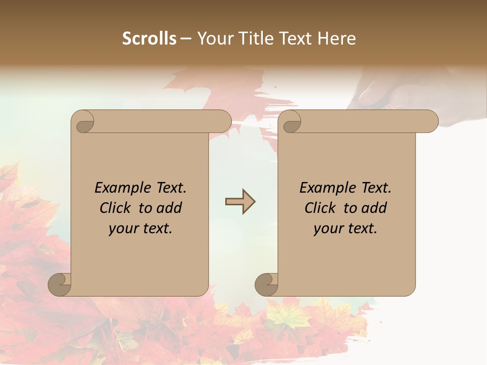 Art Backdrop Brown PowerPoint Template