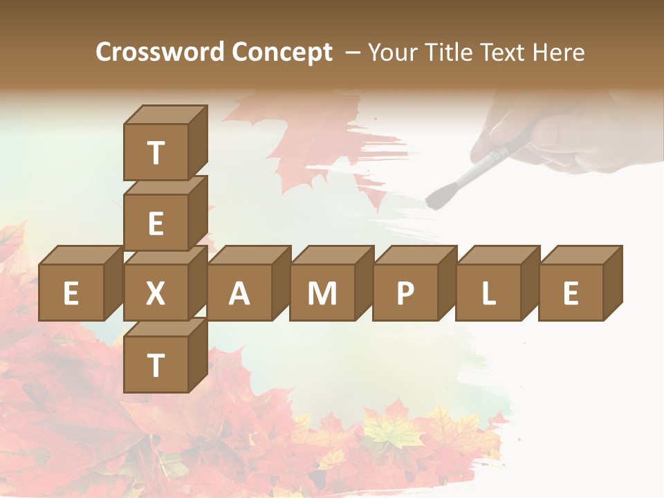 Art Backdrop Brown PowerPoint Template