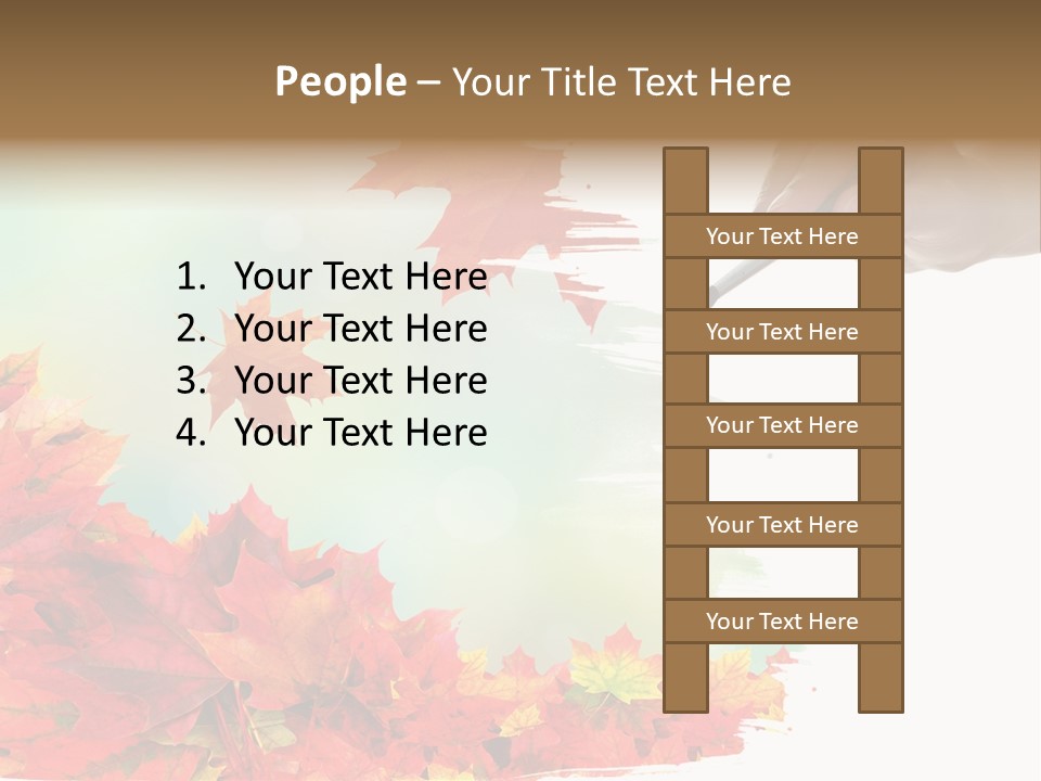 Art Backdrop Brown PowerPoint Template