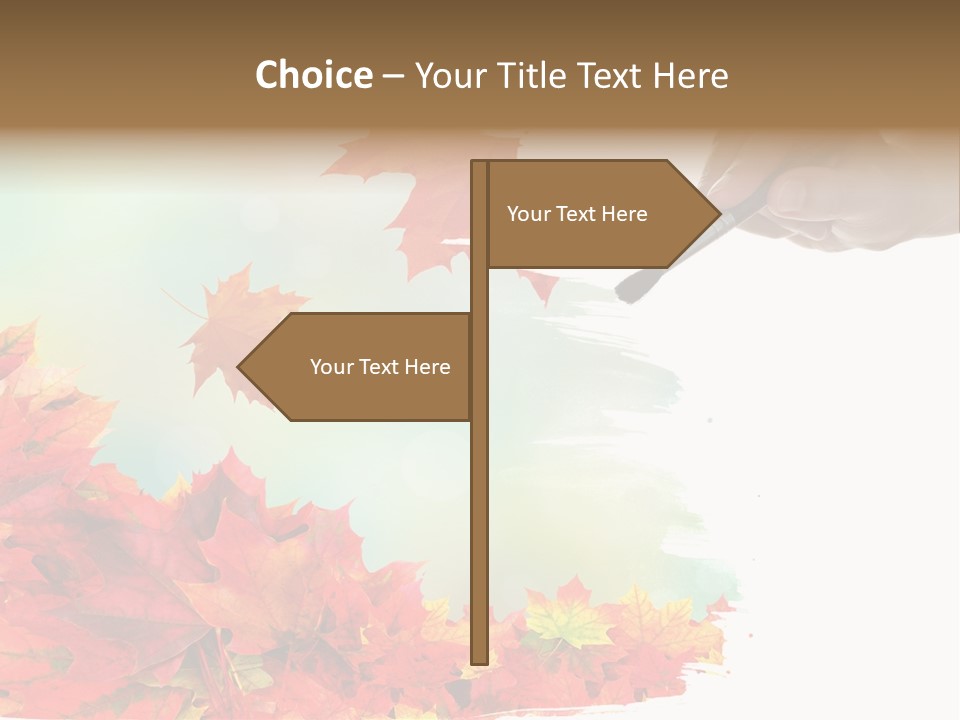 Art Backdrop Brown PowerPoint Template