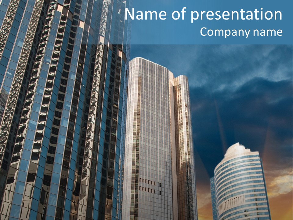 Water Window Corporate PowerPoint Template